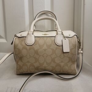 Coach mini Bennet sachel F58312 light Khaki handbag